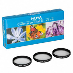 Hoya Close-up Set +1 +2 +4 diopters 43mm