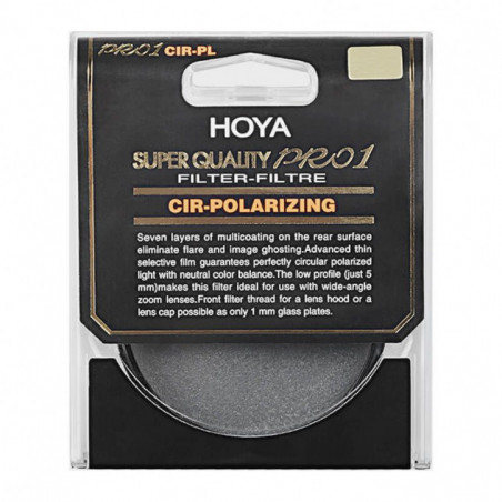 Filtre polarisant circulaire Hoya Super HMC Pro1 CPL 58mm