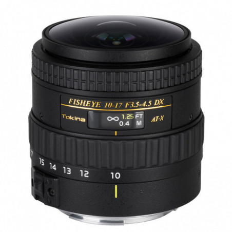 Obiettivo Tokina AT-X 10-17 DX Fisheye NH per Nikon