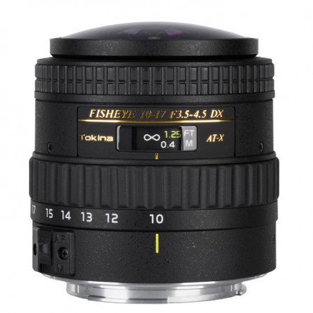 Obiettivo Tokina AT-X 10-17 DX Fisheye NH per Nikon