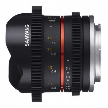 Obiettivo Samyang 8mm T3.1 Cine per Sony E