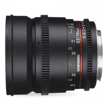Objektiv Samyang 16mm T2.2 VDSLR für Sony E