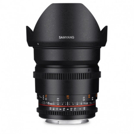 Obiettivo Samyang 16mm T2.2 VDSLR per Nikon