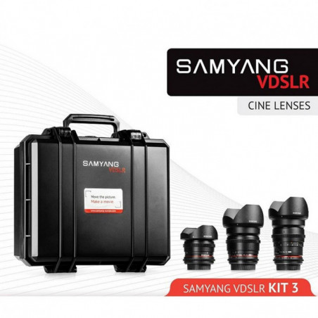 Samyang VDSLR Cinema 3 Zestaw (8mm, 16mm, 35mm) do Sony
