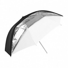 Deštník GODOX UB-006 černý stříbrný bílý Dual Duty 84cm