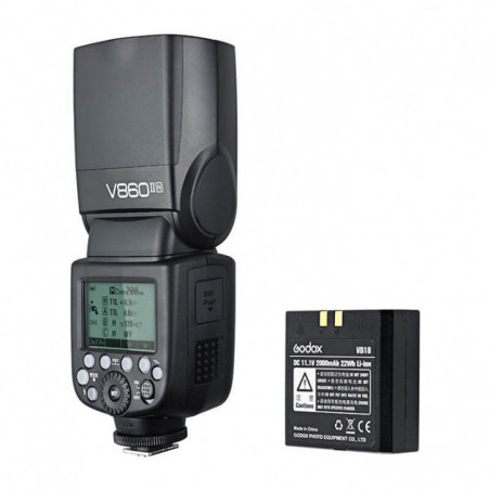 Flash a slitta Godox Ving V860II Speedlite per fotocamere Nikon