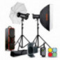 Studio flash kit Godox QTII 2xQT600IIM