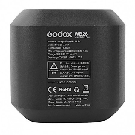 Battery Godox WB26 for AD600 Pro TTL
