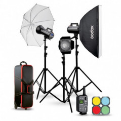 Kit flash da studio Godox DSII 2xDS300II 1xDS400II