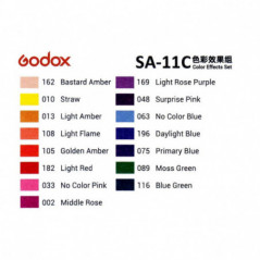 Godox set di filtri colorati SA-11C per S30