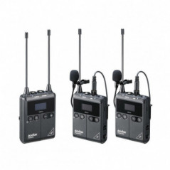 Godox WMicS1 Kit 2 Système de microphone Lavalier sans fil