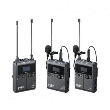 Godox WMicS1 Kit 2 Sistema microfonico wireless UHF