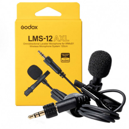 Godox LMS-12 AXL Microphone Lavalier omnidirectionnel