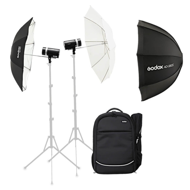 Godox AD300 PRO TTL Kit Double ensemble 2xAD300 + sac à dos Godox AD300 PRO TTL Kit Double ensemble 2xAD300 + sac à dos