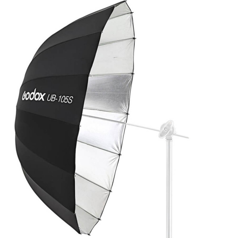 Godox UB-105S stříbrný parabolický deštník