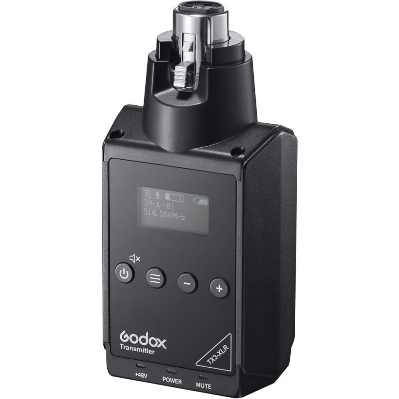 Godox TX3-XLR Plug-On XLR Transmitter Godox TX3-XLR Plug-On XLR Transmitter