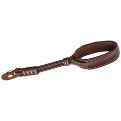 Genesis Gear Wrist Strap – coffee brown, with white stitching