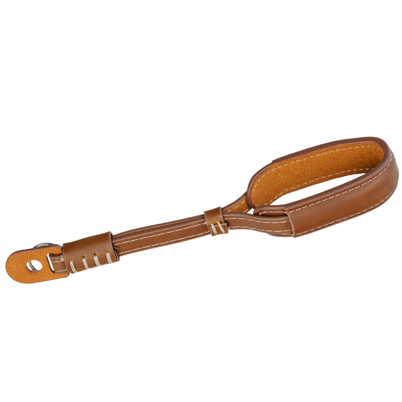 Genesis Gear cinturino da polso – marrone, con cuciture bianche