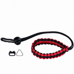 Genesis Gear cinturino da polso in paracord – rosso/nero