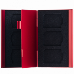 Genesis Gear Schutzbox für Speicherkarten 6SD – rot
