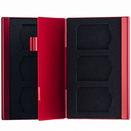 Genesis Gear červený ochranný box na 6SD karty