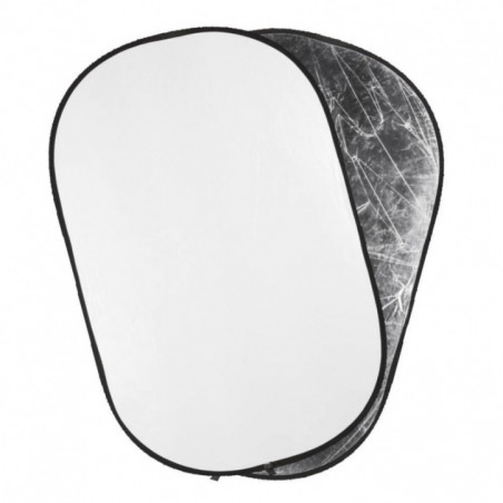 Quadralite reflektor bílo-stříbrný 95x125cm