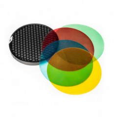 Quadralite Reporter – Zestaw filtrów barwnych z plastrem miodu