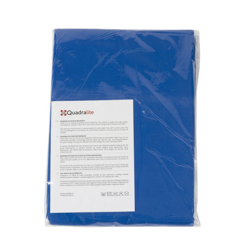 Quadralite fondale tessile blu 2,85 x 6 m Quadralite fondale tessile blu 2,85 x 6 m