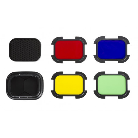 Quadralite Reporter 200 TTL A-type Head Barndoor Kit – alette e filtri