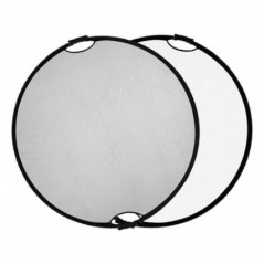 Quadralite stříbrno-bílý reflektor s rukojetí 110 cm