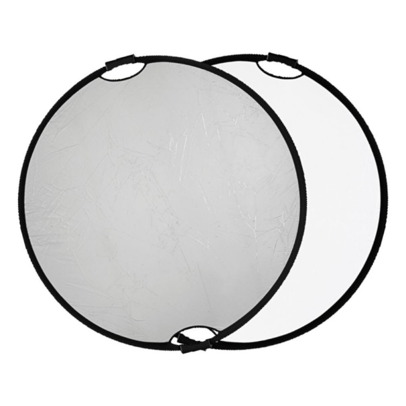 Quadralite blenda srebrno-biała z uchwytem 110 cm