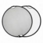 Quadralite Faltreflektor silber und weiß mit Griff 110cm