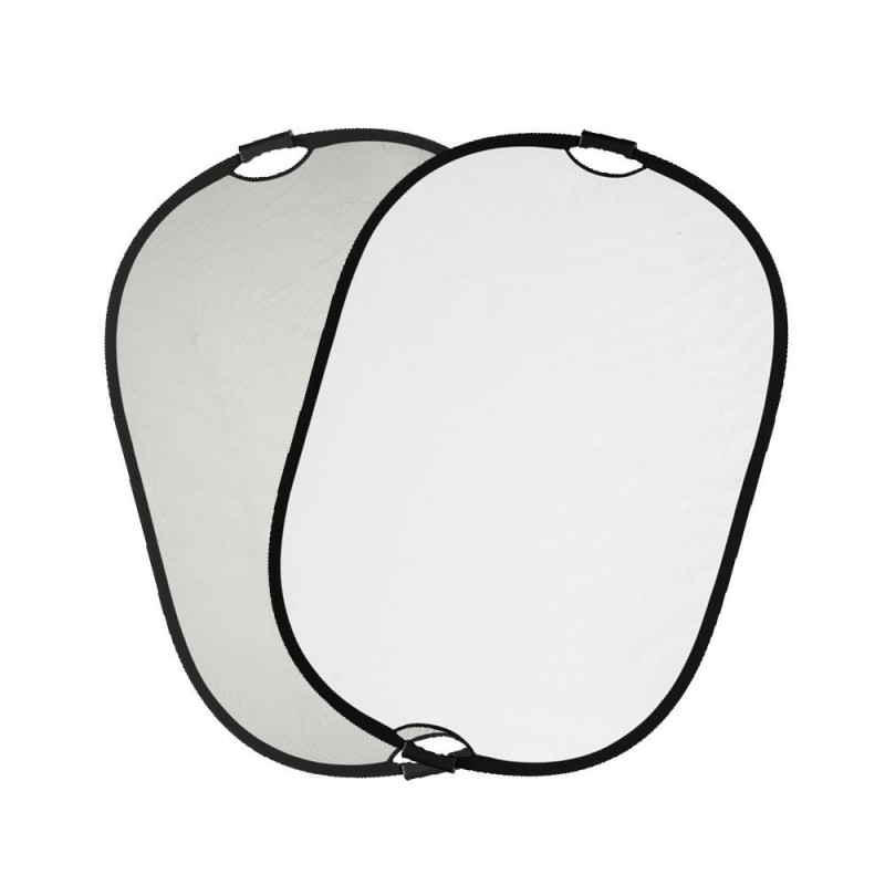 Réflecteur Quadralite blanc-argent avec poignées 90 x 120 cm Réflecteur Quadralite blanc-argent avec poignées 90 x 120 cm