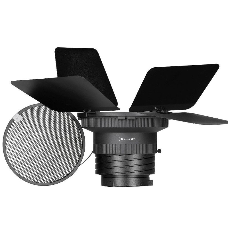 Sada Quadralite Fresnel Lens Kit pro video LED lampy