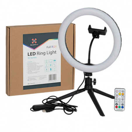 Quadralite LED Ring Light 10 inch RGB