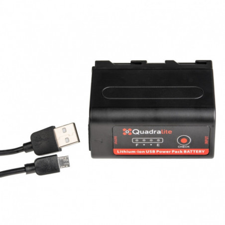 Quadralite NP-F750 7,2 V 5200 mAh 37,5 Wh USB-Akku