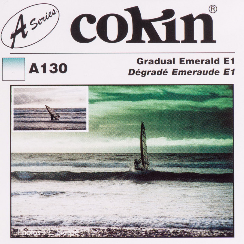 Cokin A130 filtre dégradé coloré émeraude E1 — taille S Cokin A130 filtre dégradé coloré émeraude E1 — taille S