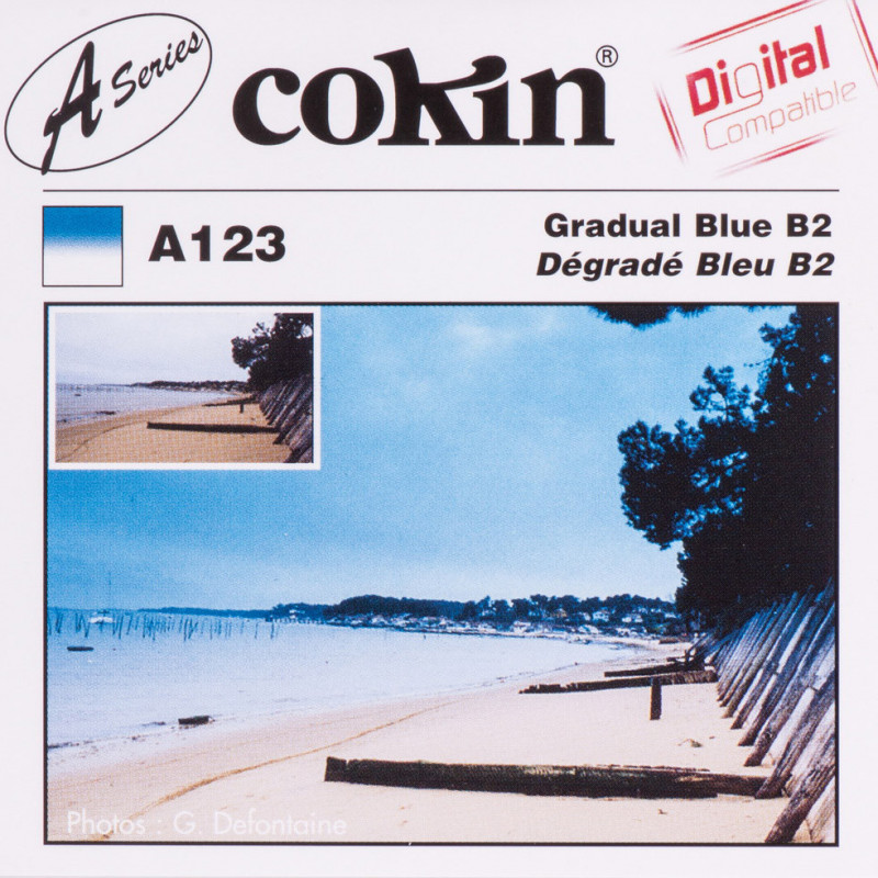 Filtr Cokin A123 rozmiar S połówkowy niebieski B2