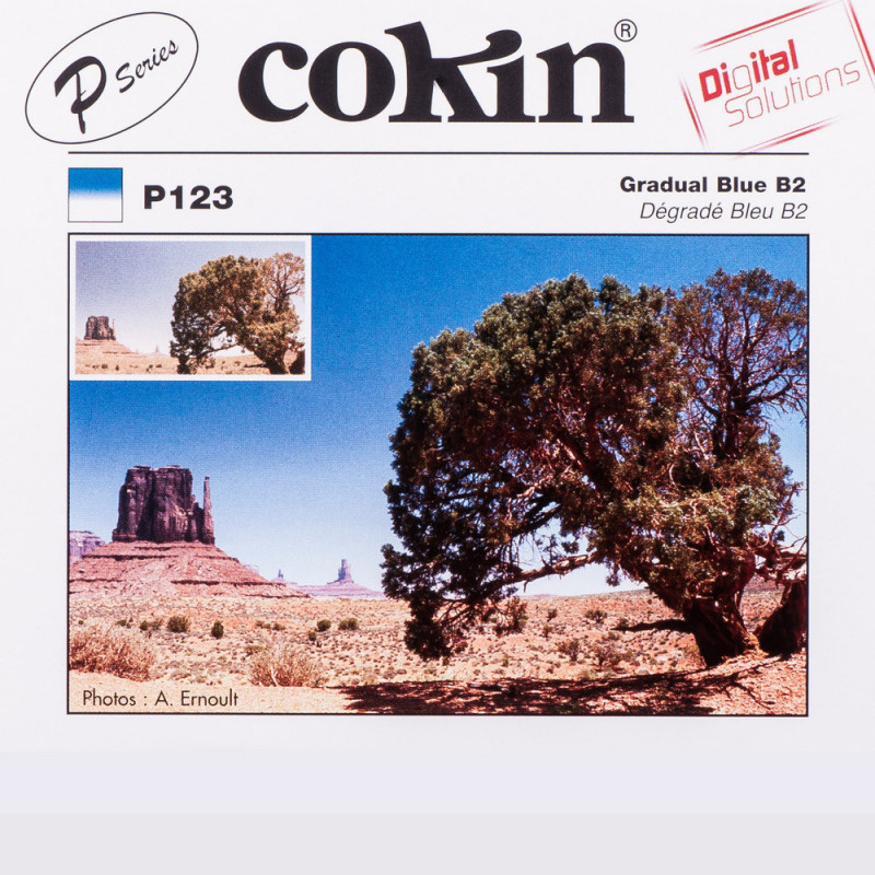 Cokin P123 filtre coloré dégradé bleu B2 — M/P Cokin P123 filtre coloré dégradé bleu B2 — M/P