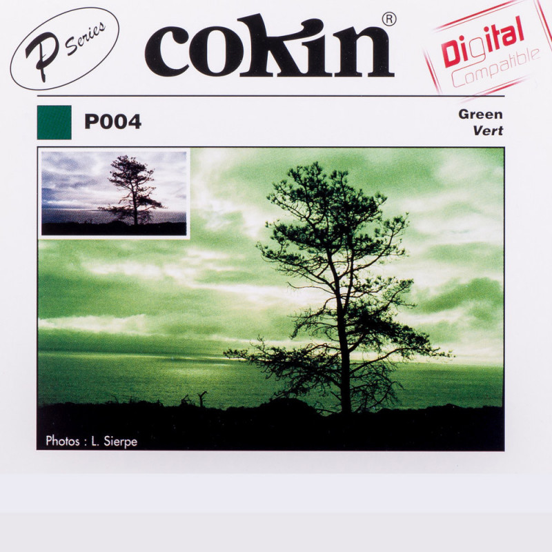 Cokin P004 zelený filtr pro černobílou fotografii - M/P