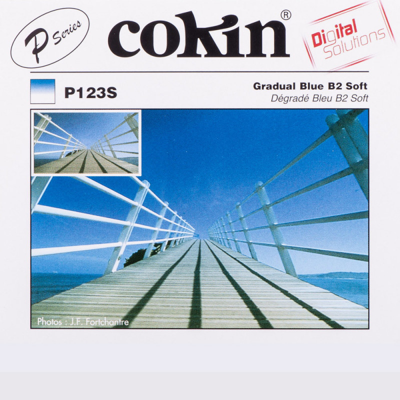 Cokin P123S filtre coloré dégradé bleu B2 Soft — M/P Cokin P123S filtre coloré dégradé bleu B2 Soft — M/P