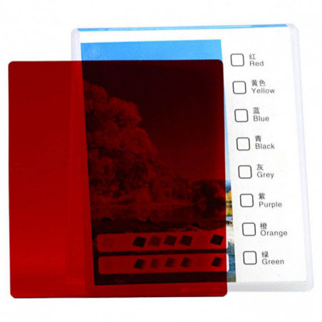 Delta full-color rectangular filter red 95×84 mm