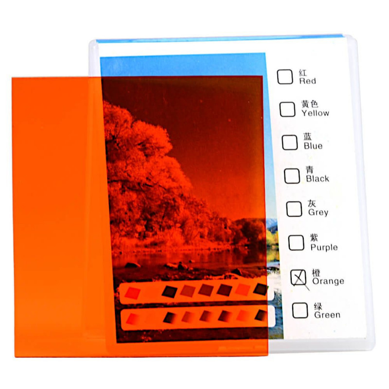 Delta Rechteckfilter vollflächig orange 95×84 mm