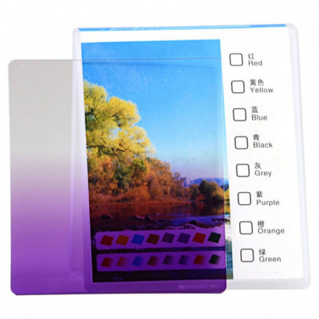 Delta Rechteck-Verlaufsfilter violett 95×84 mm