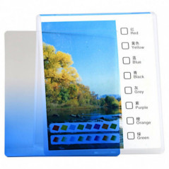 Delta graduated rectangular filter blue 95×84 mm