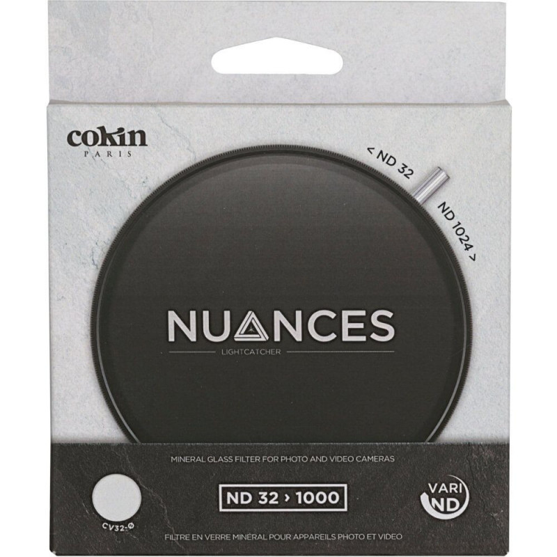 Cokin Runde NUANCES Vari NDX Variable Grau 32-1000 72mm Filter