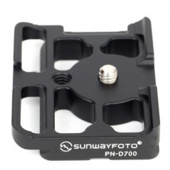 Sunwayfoto PN-D700 Custom Plate for Nikon D700 Body