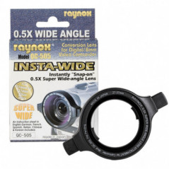 Raynox QC-505 – wide-angle conversion lens 0.5x Snap-On