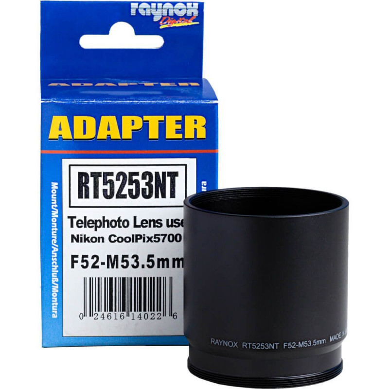 Raynox RT5253NT – Adaptertubus do Nikon Coolpix 5700 / 8700 Raynox RT5253NT – Adaptertubus do Nikon Coolpix 5700 / 8700
