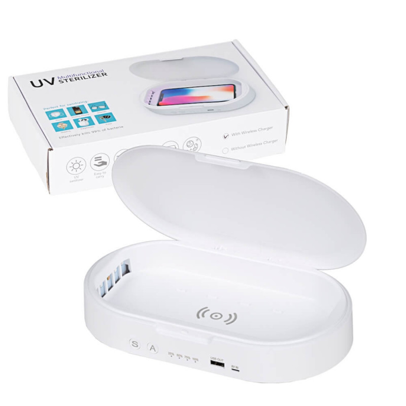 Delta lampa UV-C sterylizator telefonów wireless charge aroma